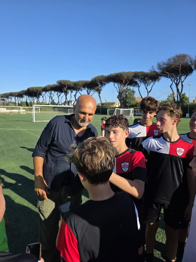 I ragazzi dell'agonistica a bordo campo